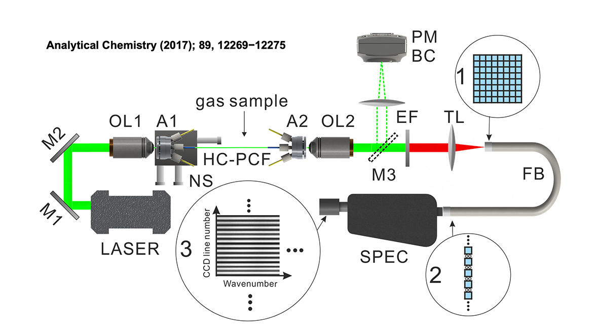 Setup for Raman imaging