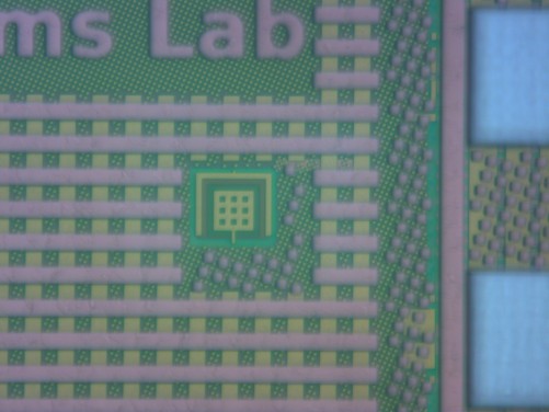 Mikroskopaufnahme eines Operationsverstärkers