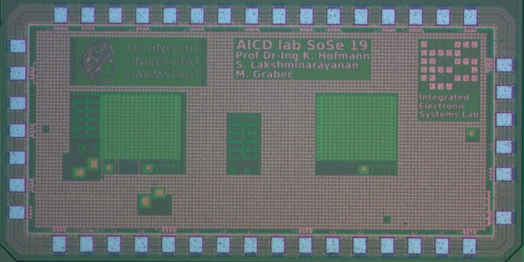 Mikroskopaufnahme des gefertigten Chips